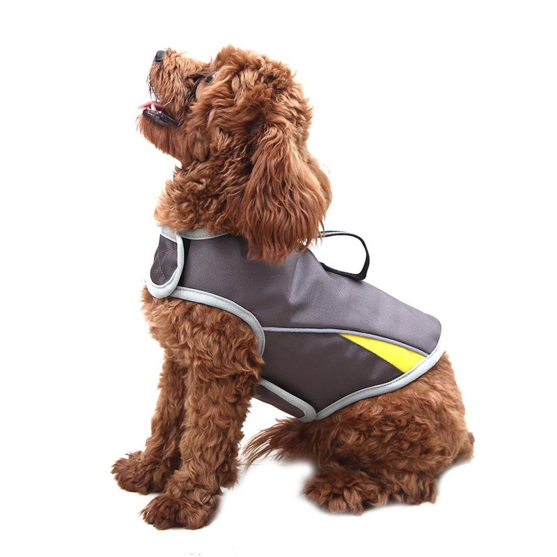Winbate Dog Anxiety Jacket- Keep Calmig Vest Thunder Coat with D-Ring and Training Handle for Small Dogs(Grey) - Image 1